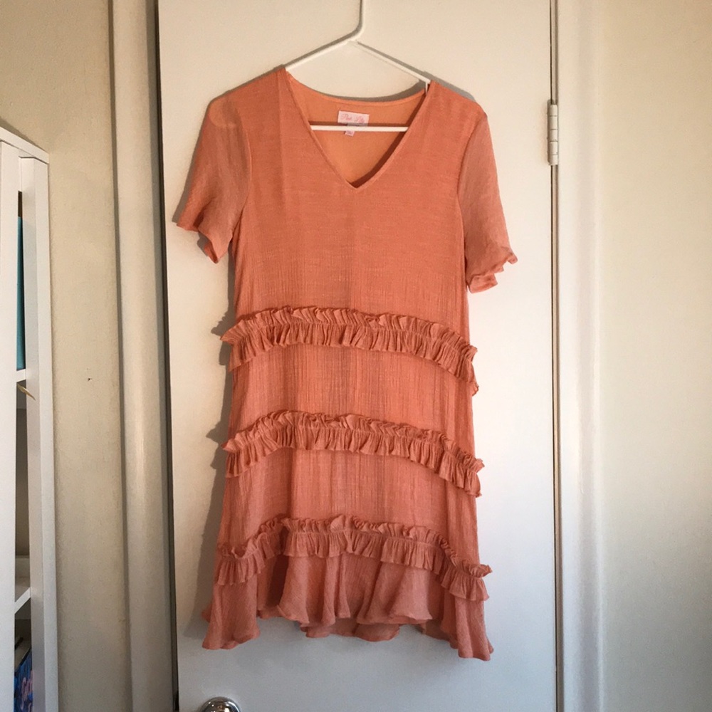 Peach dress